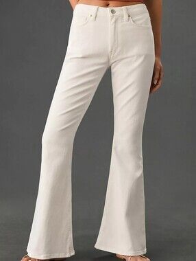 HUDSON Holly High-Rise Flare White Jeans | SZ 28